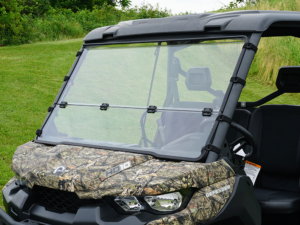 Can Am Defender Hard Coated Folding Windshield