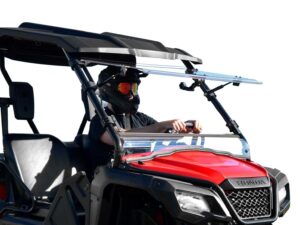 Honda Pioneer 520 Scratch Resistant Flip Up Windshield